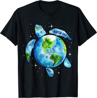 Žemės diena, 2023 m. Atkurkite Žemės jūros vėžlio meną „Save The Planet“ unisex marškinėliai S