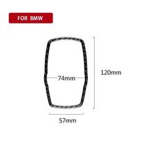 Anglies pluošto automobilių multimedijos mygtukų rankenėlės rėmo dekoravimo lipdukas, skirtas BMW F10 F20 F30 F34 F07 F25 F26 F15 F16 automobilių priedams style A