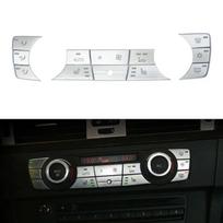 Chromuotas ABS BMW E90 E91 320 328 ir kt. 2005-2012 m. Serijai Oro kondicionieriaus AC jungiklių mygtukų dangtelio apdaila Lipdukas 12 PCS Silver