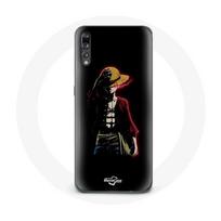 Case - Maniacase - Huawei P20 - One Piece Manga Anime Luffy - Soft - Black juoda