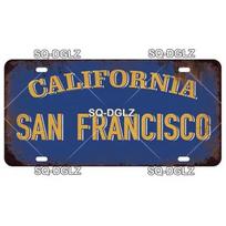 USA WEST City LOS ANGELES 15x30cm Plate Sports Tin Sign State Wall Decoration Metal Sign Home Decor Painting Plaques Art Poster 15x30cm