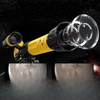 1001-1 Vaikams skirtas vieno vamzdžio astronominis HD teleskopas, stebintis mėnulį, žvaigždes ir pasaulį, dvigubos paskirties. geltona