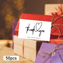 50 vienetų Motinos dienos atvirukų Ačiū kortelės Sveikinimo užrašai vakarėlio reikmenims Style A