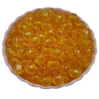 Palaidi karoliukai, karoliai, apyrankės, pakabukas, akrilas, pjovimo paviršius, „pasidaryk pats“ amatai, papuošalų gamybai, apvalus rutulys, 8/10 mm 8mm oranžinė