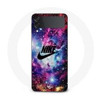 Coque Samsung Galaxy Z Flip4 nike logo noir stylé Rose Vif Violet Bleu