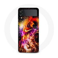 Coque Samsung Galaxy Z Flip4 Nike peinture colorée
