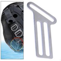 Weight Belt Slider Harness Side 316 Stainless Steel Diving Strap Buckle Holder for 3.9cmx5.1cm gray