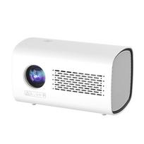 Mini projektorius 720P namų kinas su „WiFi6“ palaikymu 150 colių ekrano to paties ekrano technikos filmas UK Plug balta