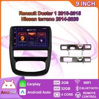 Automobilių radijas Android skirtas Renault Duster 1 2010 - 2015 Nissan terrano 2014 - 2020 Multimedijos grotuvas WIFI GPS navigacija Carplay 2+32GB 2+32GB gray