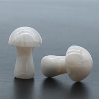 2 vnt. Mini Natūralaus Akmens Ornamentas Dekoratyvinis Grybo Formos Kvarco Brangakmeniai Mažas Namų Dekoras Kalėdoms Helovinui Baldai Papuošalai Dovanos 28x18 mm 2Pcs/28x18mm gray