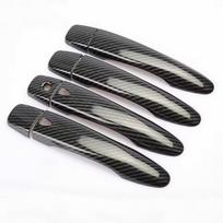 For Nissan Qashqai J11 2014 2015 2016 2017 2018 2019 2020 CARBON FIBER CHROME CAR DOOR HANDLE COVE TRIM STYLING ACCESSORIES 2 buttons