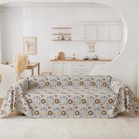 Medvilninė žakardo dvipusė sofa, pilnai dengiantis rankšluosčių audinys, per didelis · Modernus minimalistinis „Four Seasons“ universalus „vieno dviejų trijų“ derinys 180*130cm gray