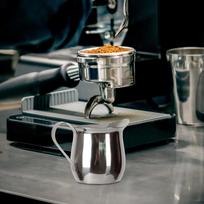 Milk Frothing Cup Stainless Steel Coffee Pitcher for Bar Home DIY 90ml gray