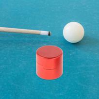 Pool Cue Chalk Holder Cup Circular Container Billiards Snooker Accessories raudona