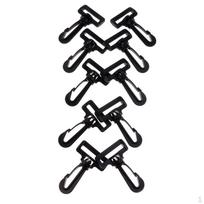 10 Pieces Swivel Snap Hooks Buckle Lobster Clasp For Dog Collar Harness Backpack Strap Webbing Bag 30mm black