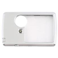 Mini Pocket 3X 6X LED šviesos kreditinės kortelės stiliaus didinamojo stiklo lupos didintuvas
