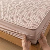 Vandeniui atsparus dygsniuotas čiužinio užvalkalas žaliavinės medvilnės antibakterinis lovos pagalvėlės apsauginis užvalkalas Individualus lovos užvalkalas nepridedamas pagalvės užvalkalas 90x200x30cm