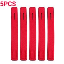 5/10 vnt Meškerės laikiklio dirželio diržo reikmenys Elastingos apvyniojamos juostos lazdos laikiklio tvirtinimo raiščiai Lauko žvejybos įrankių priedai 5pcs (Red)