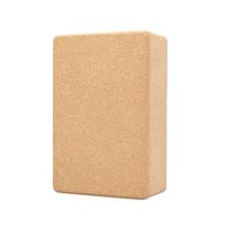 Kamštienos jogos blokas, elastinga medžiaga, nešiojamas ir lengvai suimamas, patogūs kontūriniai kraštai 3 * 6 * 9 colių beige