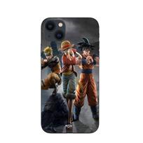 Maniacase case for Iphone 13 mini Sangoku naruto Luffy one piece Dragon Ball z 3D Anime manga juoda