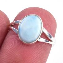 Natural Rainbow Moon Stone Gemstone Handmade 925 Sterling Silver Ring S.6 f1e25 white