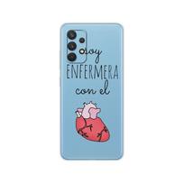 For Samsung Galaxy A32 A22 A42 A52 A72 4G 5G S21 plus Note 20 ultra A03s Silicon Cover Coque Cartoon Medicine Nurse Transparent Samsung A32 4G