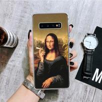 Van Gogh Mona Lisa Funny Art Phone Case For Samsung Galaxy S20 FE S10 Plus S21 S22 Ultra S10E S9 S8 S7 Edge J4 + Fundas Cover Samsung S20 FE brown