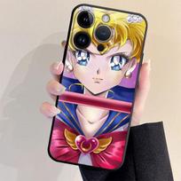 Telefono dėklas, skirtas Apple iPhone XS X 11 SE 13 Pro Max 6s 14 Plus 8 XR 7 12 Mini 6 Armor silikoninis buferis S-Sailors Moons Girl Cover iPhone 14