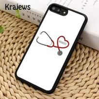 Nurse Medical Medicine Health Heart Stethoscope Phone Case For iPhone 14 5s 6s 7 8 plus X XR XS 11 12 13 pro max Galaxy S21 S22 Samsung S22ultra red