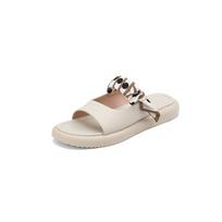 Krazing Pot Mules Microfiber Peep Toe Low Heels Summer Flat Platform Fairy Design Ribbon Design Women Leisure Outside Slippers 34 dramblio kaulas