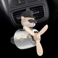 Car Air Freshener Outlet Clip Auto Diffuser Decoration Conditioner Dog Statue gray