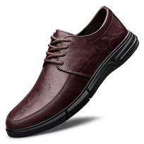 Genuine Leather Men Shoes Business Casual Leather Shoes Moccasins Men Flat Shoes 37 ruda