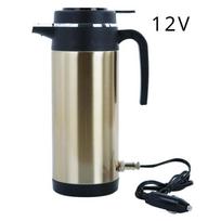 1200 ML automobilinis karštas virdulys automobilinis sunkvežimis vandens šildytuvas didelės talpos 12/24 V arbatos kavos virdulys nepralaidus dizainas 120/240 W automatinis išsijungimas CHINA beige