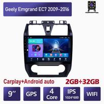Android 2 Din Car Multimedia Player Geely Emgrand EC7 2009-2016 Head Unit Stereo Carplay GPS Navigation BT WIFI 4+64GB 2+32GB black