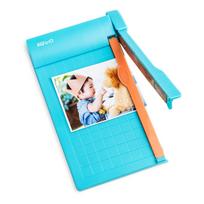 Mini popieriaus kirpimo giljotininis pjaustytuvas 6 colių pjovimo ilgio darbalaukio popieriaus pjaustymo mašina su apsauginiu pjovimo galvute rankdarbiams blue