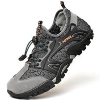 Breathable Water Shoes For Men Climbing Hiking Upstream Shoes Men Outdoor Running Shoes Barefoot Sneakers 46 pilka spalva