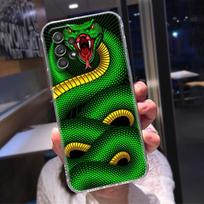 Silicone Clear Case For Samsung Galaxy A52 A51 A53 A72 A71 A73 A32 A31 A33 A22 A11 Soft Cases Cover Hand Snake Flower Animals Samsung A73 5G gray