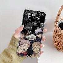 Minkštas TPU dėklas, skirtas Samsung Galaxy A51 A21s A52 A71 A12 A31 A41 A32 A02s M31 A11 A72 skaidrus telefono dangtelis Jujutsu Kaisen Gojo Samsung A91