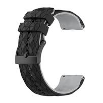Laikrodžio apyrankė Dviejų spalvų silikoninė apyrankė skirta suunto 7 9 Baro D5 futbolo modeliui, skirta Suunto Spartan Sport Wrist HR apyrankei 24mm