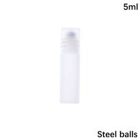 5/8/10 ml tuščio kvepalų ritininio rutulinio buteliuko ant plastikinio nerūdijančio plieno skysčių aliejaus indo, daugkartinio pildymo butelių laikikliai as the picture white