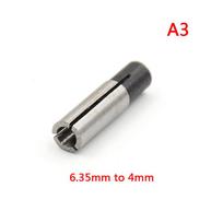 6,35–3,175 mm 1/8 colio graviravimo antgalių maršrutizatoriaus įrankio adapteris graviravimo įvorei A3