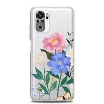 Vintage Sunflower Leaves Flower Phone Case For Xiaomi Redmi Note 12 Plus 10C 10 11 9 8 Pro 9S 7 8T 9T 9A 9C Clear Cover Bumper Redmi Note 12 white