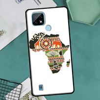 Africa Map Geography Painted Case For OnePlus Nord 2 9 10 Pro 9R 10R 8T Cover For Realme GT Master Neo 2 3 8i 9i 8 Pro Realme GT(Neo)