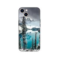 Black tpu Case For Samsung galaxy M53 M13 M62 A12 A22 A32 A42 A52 A72 4g 5g A20S back cover Mountain  Tree Forest Peak Mist Samsung M53