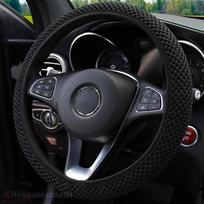 Automobilio vairo dangtis, neslystantis, patvarus audinys, minkštas vairas, universalus vairo rankovių dangteliai Automobilių salono automobilių priedai gray