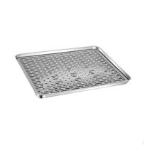 Elegantiškas nerūdijančio plieno arbatos padėklo rinkinys tradicinei kinų ceremonijai 23.5x17.5x2.5cm white