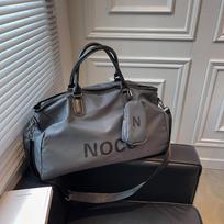 Fashion Handheld Luggage Bag Short Trip Bag Men and Women Travel Bag Shoulder Large Capacity Luggage Bag Business Trip Bag 49*25*28cm pilka