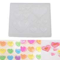 „Candy Heart“ silikoninių formų asortimento dervos „Cabochon“ epoksidinės amatų reikmenys