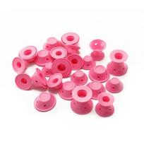 30 vnt/rinkinys Minkštos gumos Magic plaukų priežiūros voleliai Silikoniniai plaukų suktukai be šilumos be klipų plaukų garbanojimo formavimo priemonė pasidaryk pats 30PCS rožinė