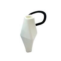 Tiny Bike Flower Vases Removable Flower-arrangiing Vase Handlebar Ornament For Handlebars white